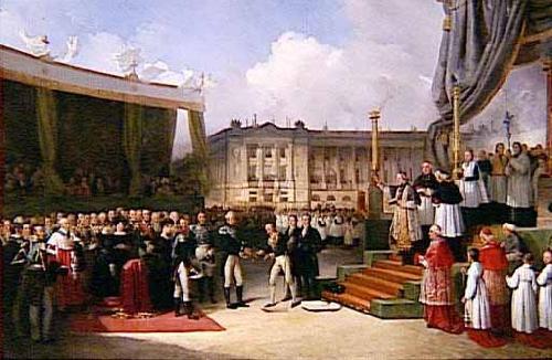Jean de Beaumetz Inauguration du monument a la memoire de Louis XVI Sweden oil painting art